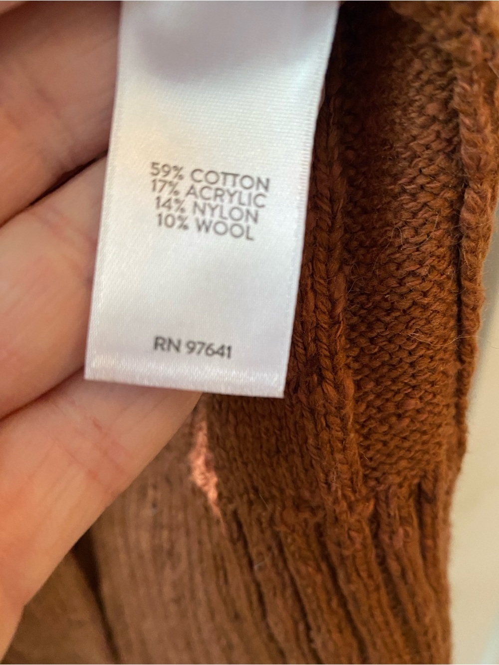 J Jill cotton blend pumpkin rust orange cardigan sweater duster L petite - Picture 3 of 5